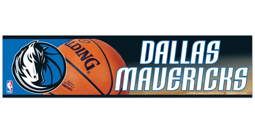 Dallas Mavericks Decal 3x12 Bumper Strip Style