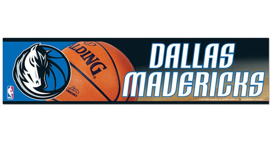 Dallas Mavericks Decal 3x12 Bumper Strip Style