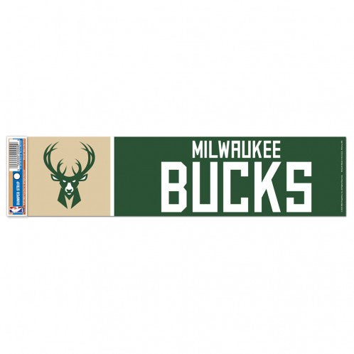 Milwaukee Bucks Decal 3x12 Bumper Strip Style