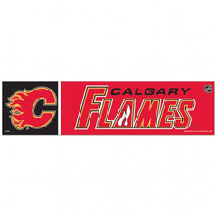 Calgary Flames Decal 3x12 Bumper Strip Style