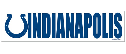 Indianapolis Colts Decal 3x12 Bumper Strip Style