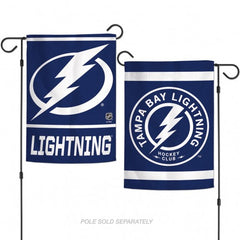 Tampa Bay Lightning Flag 12x18 Garden Style 2 Sided - Special Order