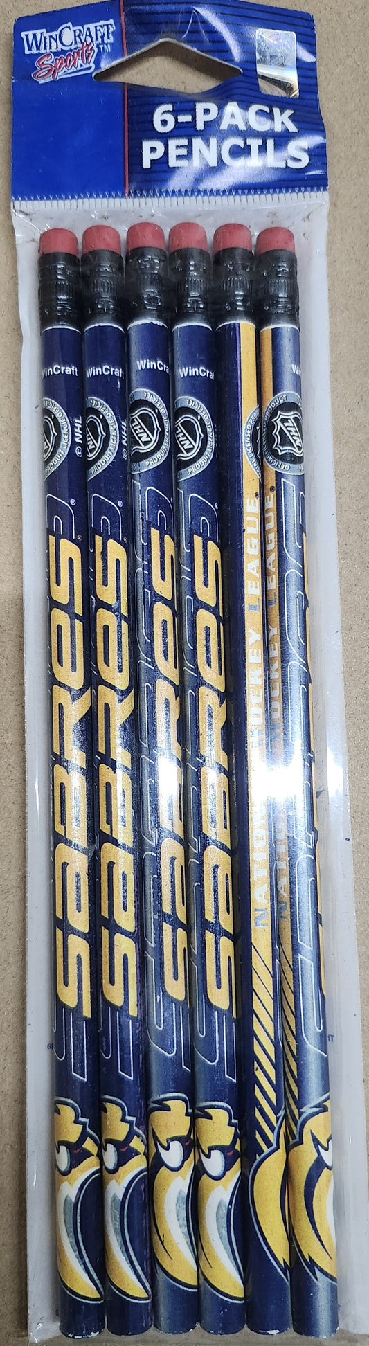 Buffalo Sabres Pencil 6 Pack
