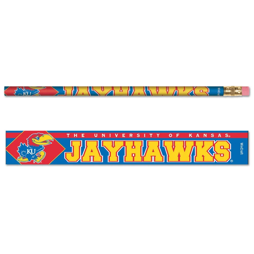 Kansas Jayhawks Pencil 6 Pack - Special Order
