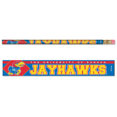 Kansas Jayhawks Pencil 6 Pack - Special Order