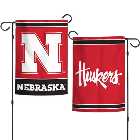 Nebraska Cornhuskers Flag 12x18 Garden Style 2 Sided
