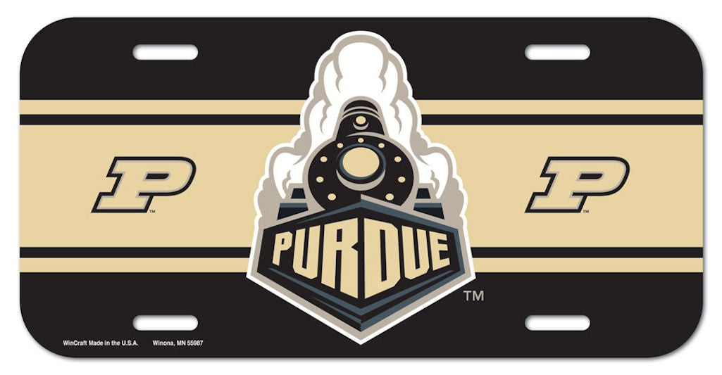 Purdue Boilermakers License Plate Plastic - Special Order