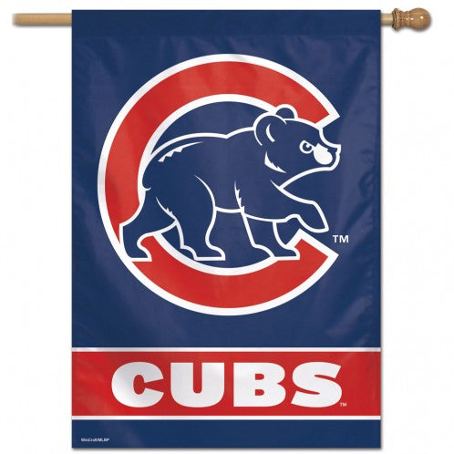 Chicago Cubs Banner 28x40 Vertical - Special Order