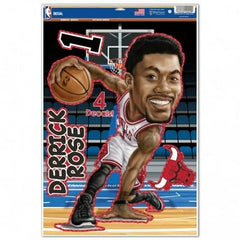 Chicago Bulls Decal 11x17 Multi Use Derrick Rose Caricature Design