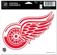 Detroit Red Wings Decal 5x6 Ultra Color - Special Order