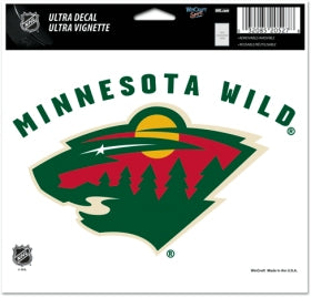 Minnesota Wild Decal 5x6 Ultra Color - Special Order