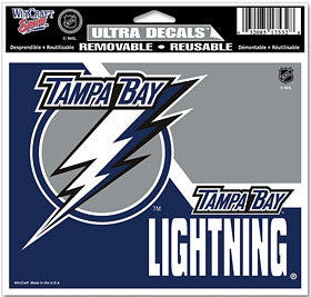Tampa Bay Lightning Decal 5x6 Multi Use Color - Special Order