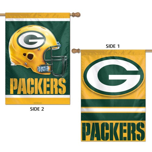 Green Bay Packers Banner 28x40 Vertical Premium 2 Sided Special Order
