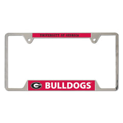 Georgia Bulldogs License Plate Frame Metal - Special Order