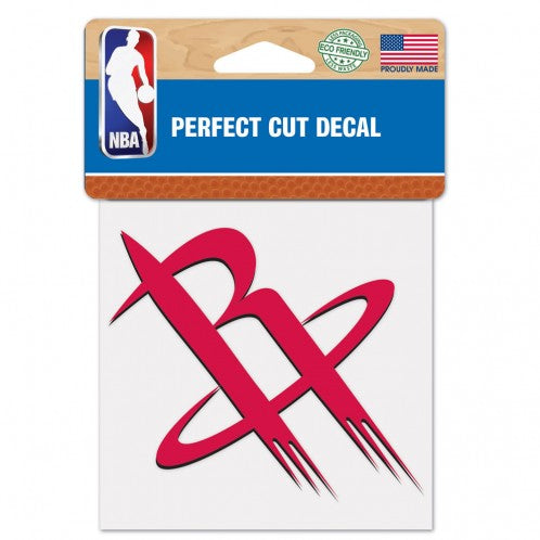 Houston Rockets Decal 4x4 Perfect Cut Color - Special Order