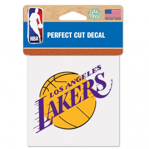 Los Angeles Lakers Decal 4x4 Perfect Cut Color - Special Order