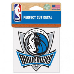 Dallas Mavericks Decal 4x4 Perfect Cut Color - Special Order