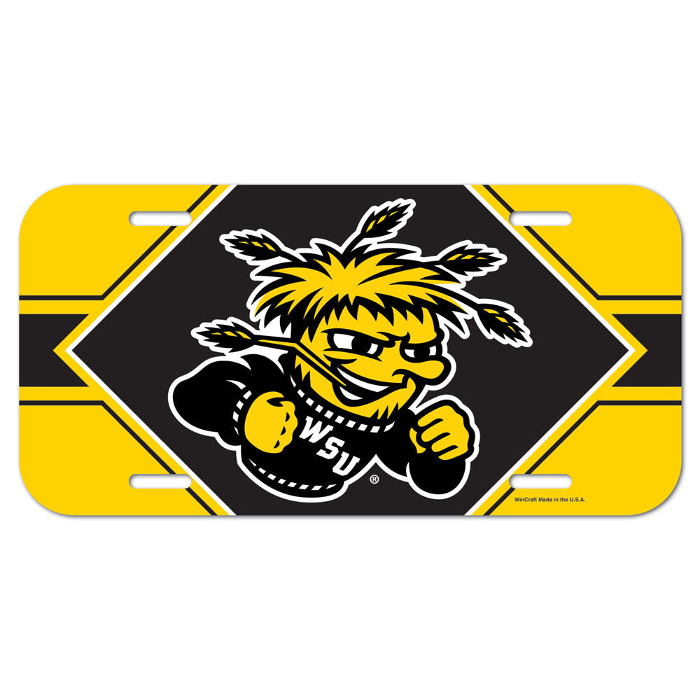 Wichita State Shockers License Plate Plastic - Special Order