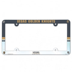 Vegas Golden Knights License Plate Frame Full Color Style - Special Order