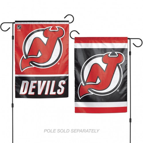 New Jersey Devils Flag 12x18 Garden Style 2 Sided - Special Order