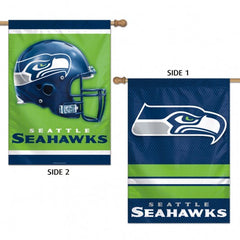 Seattle Seahawks Banner 28x40 Vertical 2 Sided - Special Order