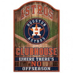 Houston Astros Sign 11x17 Wood Fan Cave Design - Special Order