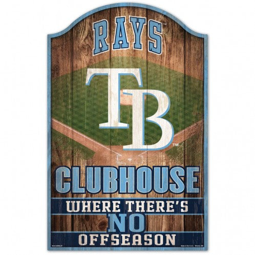 Tampa Bay Rays Sign 11x17 Wood Fan Cave Design - Special Order