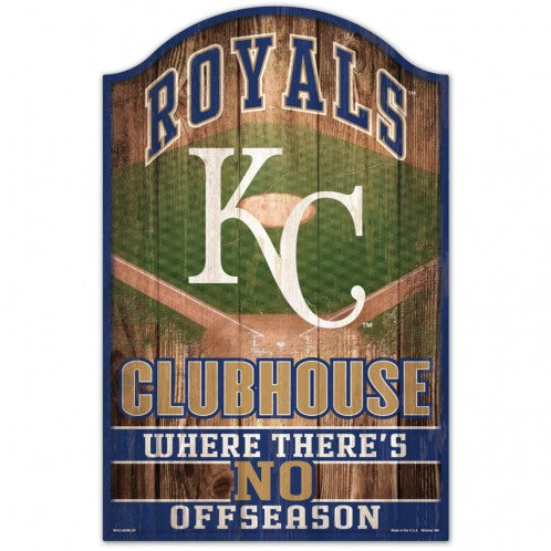 Kansas City Royals Sign 11x17 Wood Fan Cave Design - Special Order