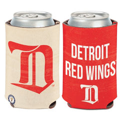 Detroit Red Wings Can Cooler Vintage Design Special Order