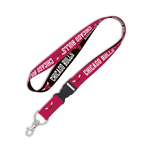 Chicago Bulls Lanyard with Detachable Buckle Two Color - Special Order