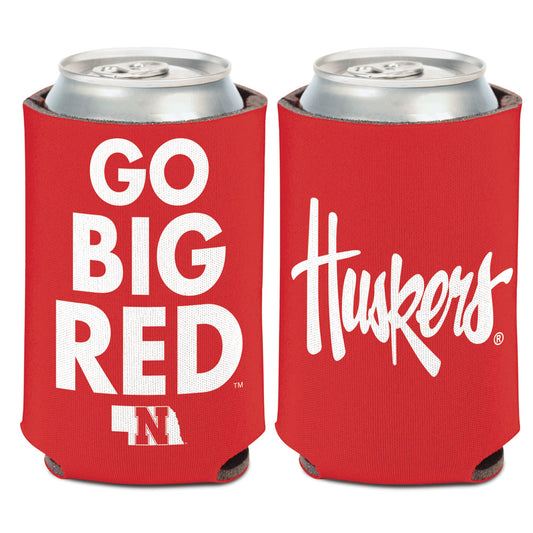 Nebraska Cornhuskers Can Cooler Slogan Design Special Order