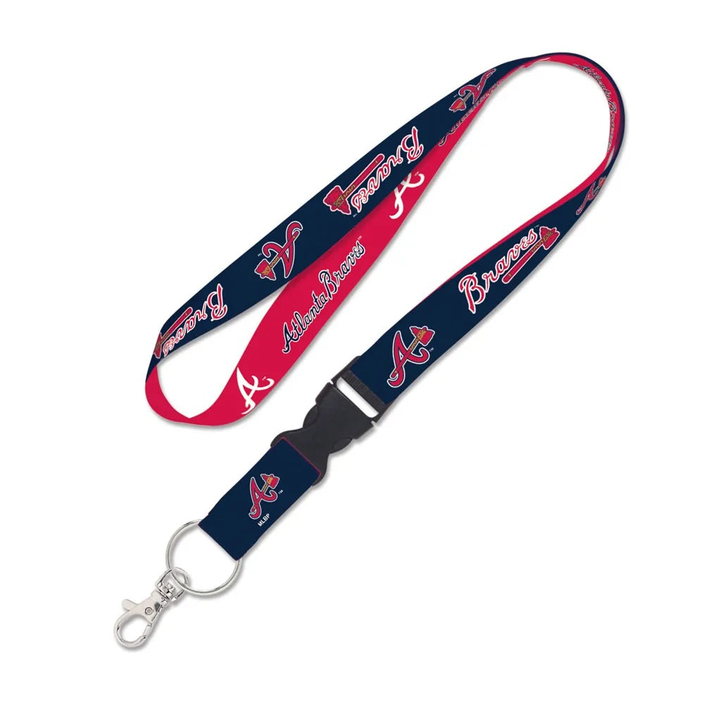 Atlanta Braves Lanyard with Detachable Buckle Two Color - Special Order