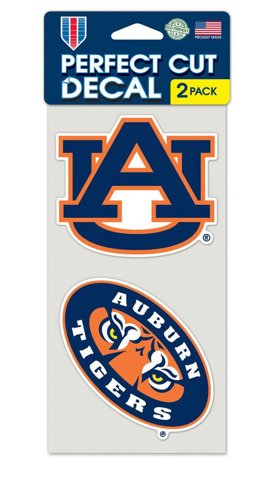 Auburn Tigers Set of 2 Die Cut Decals - Special Order