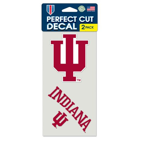 Indiana Hoosiers Set of 2 Die Cut Decals - Special Order
