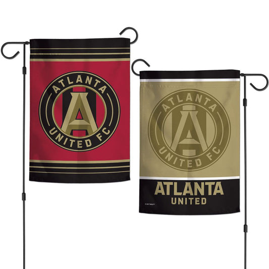 Atlanta United Flag 12x18 Garden Style 2 Sided - Special Order