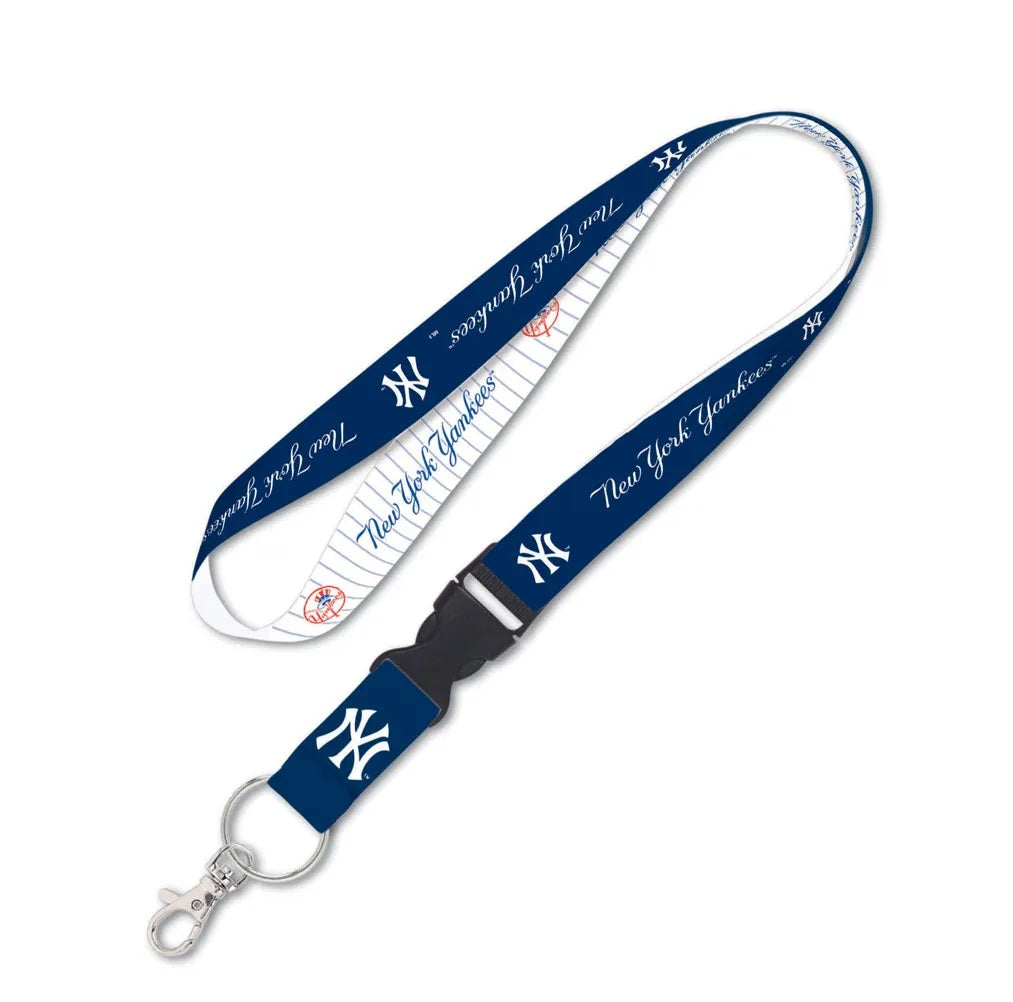 New York Yankees Lanyard with Detachable Buckle Two Tone - Special Order