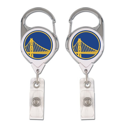 Golden State Warriors Retractable Premium Badge Holder - Special Order