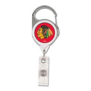 Chicago Blackhawks Retractable Premium Badge Holder - Special Order