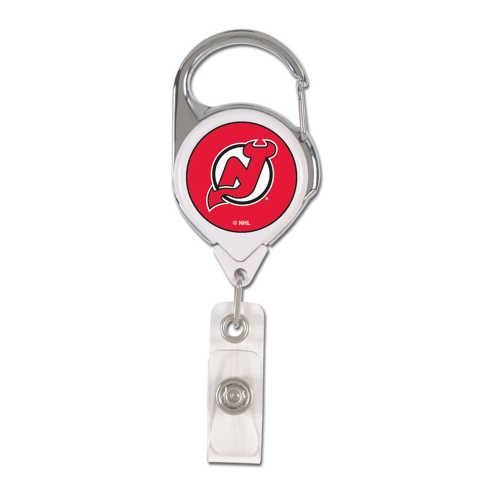 New Jersey Devils Badge Holder Premium Retractable - Special Order