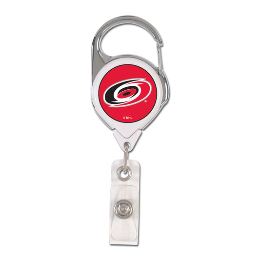 Carolina Hurricanes Badge Holder Premium Retractable - Special Order