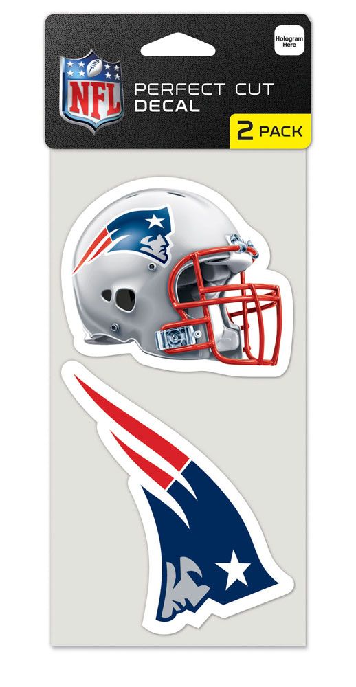 New England Patriots Set of 2 Die Cut Decals - Special Order