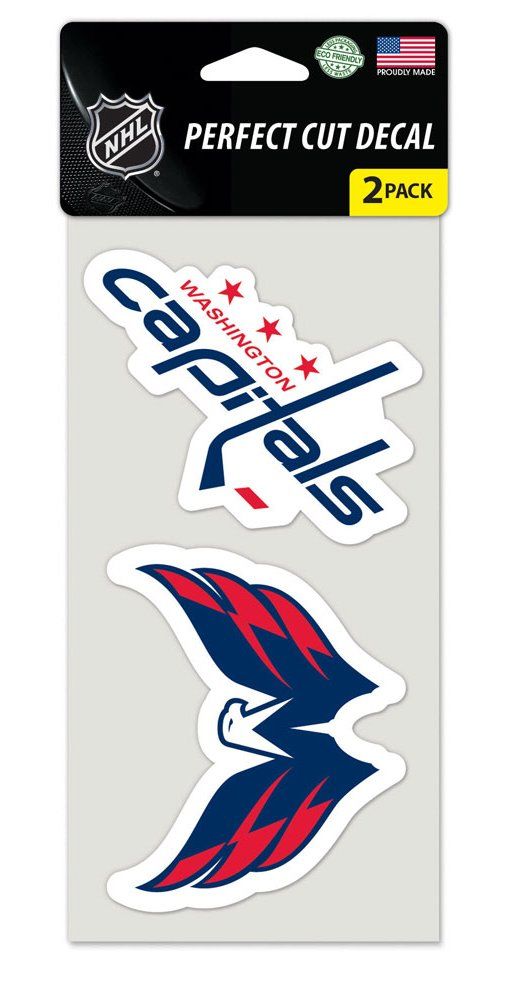 Washington Capitals Set of 2 Die Cut Decals - Special Order