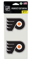 Philadelphia Flyers Decal 4x4 Perfect Cut Set of 2 - Special Order
