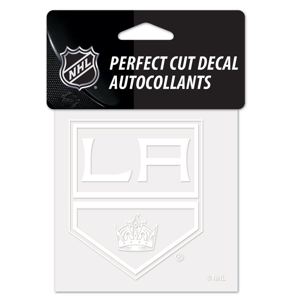 Los Angeles Kings Decal 4x4 Perfect Cut White - Special Order
