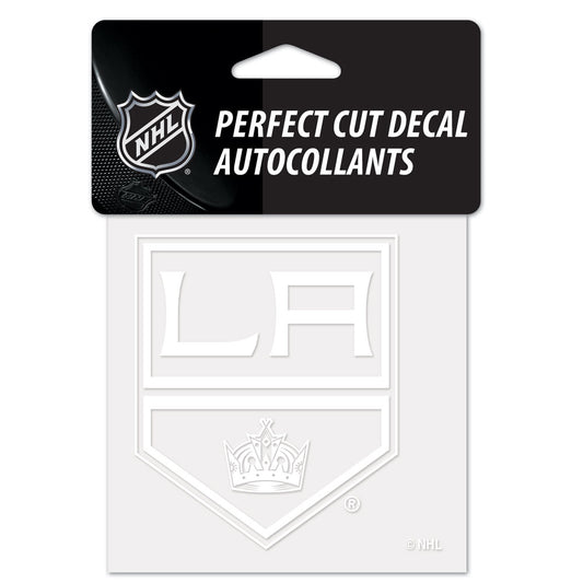 Los Angeles Kings Decal 4x4 Perfect Cut White - Special Order