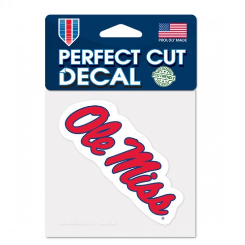 Mississippi Rebels Decal 4x4 Perfect Cut Color - Special Order