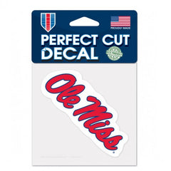 Mississippi Rebels Decal 4x4 Perfect Cut Color - Special Order