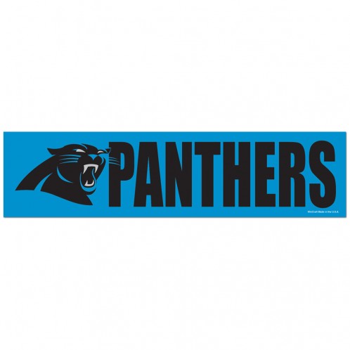 Carolina Panthers Decal 3x12 Bumper Strip Style - Special Order