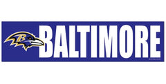 Baltimore Ravens Decal 3x12 Bumper Strip Style - Special Order