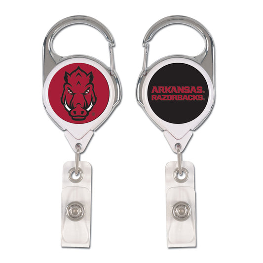 Arkansas Razorbacks�� Badge Holder Premium Retractable - Special Order
